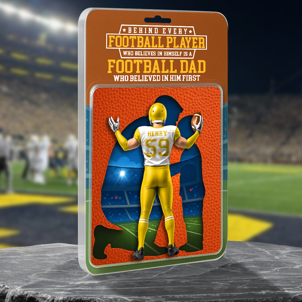 American Football Dad Acrylic Plaque - Personalized Gifts For Father 011Ohdt280425 - Image 2