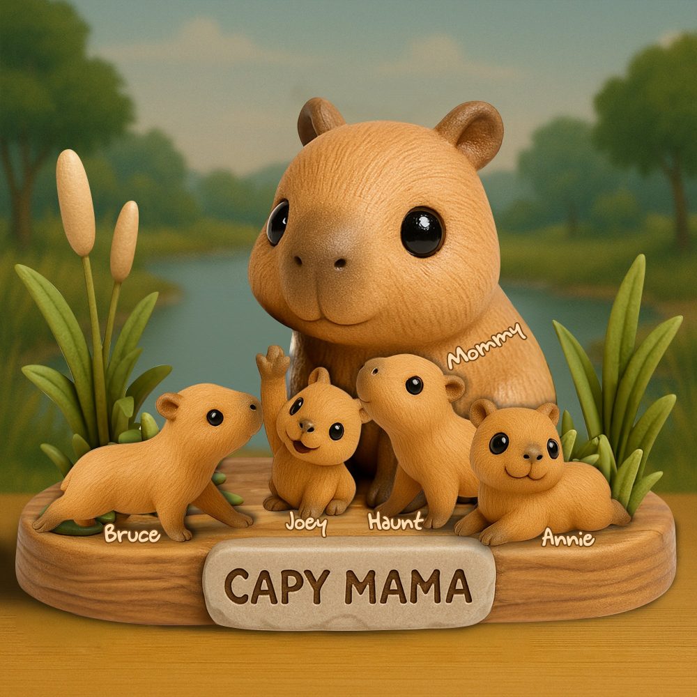 Water Pudge Mom Acrylic Plaque - Personalized Gifts For Mother 05Nalu150425 - Image 3