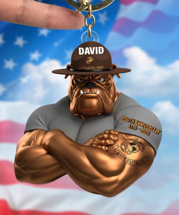 Anniversary Keychain - Personalized Gifts For Veteran 021Natn040725 Mr
