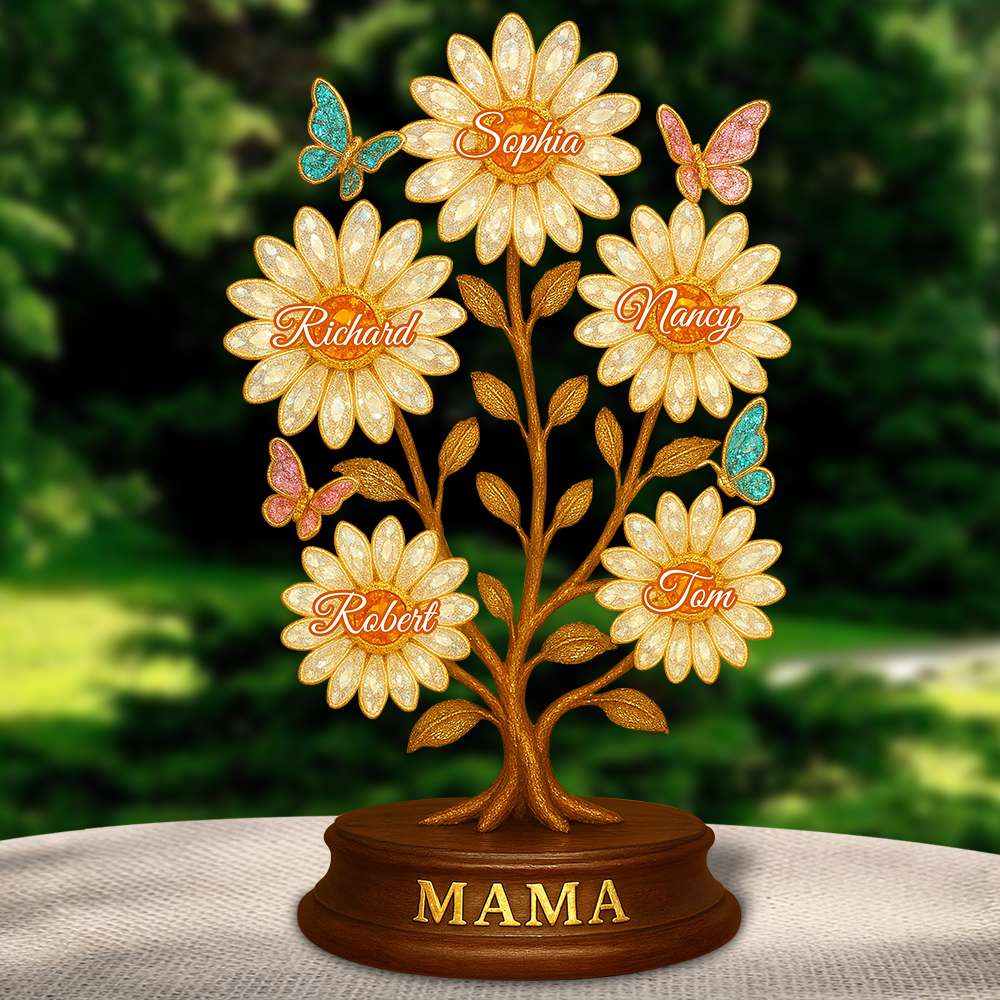 Flower Mama Acrylic Plaque Gifts For Mom 03Todt140425