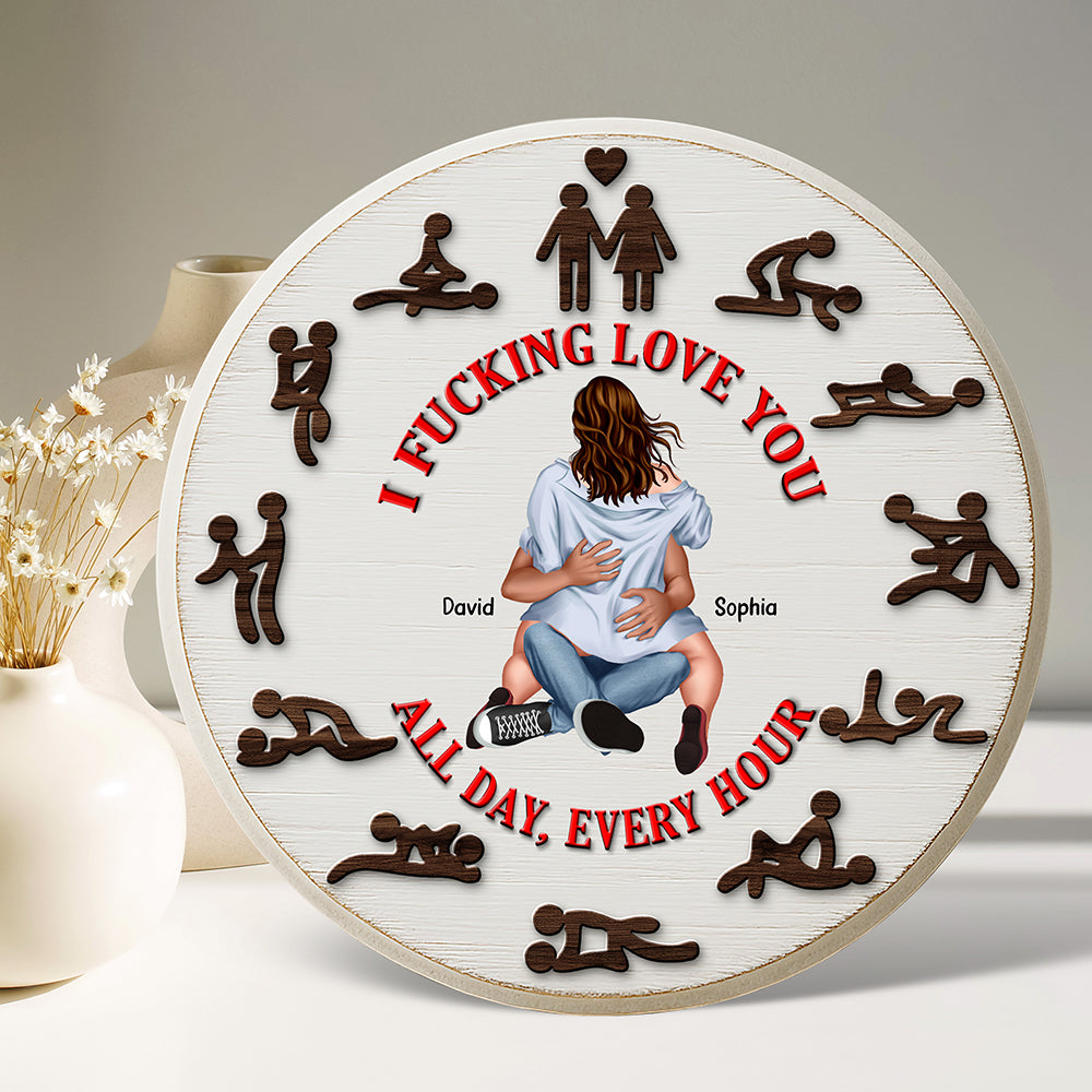 Naughty Couple Plaque - Personalized Gifts For Couple 05Ohqn050525 - Image 2