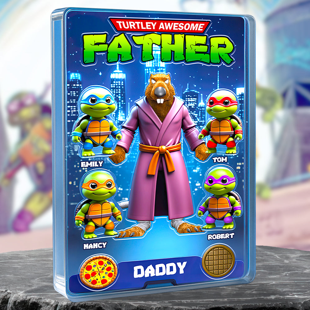 Turtle Daddy Acrylic Plaque Personalized Gifts For Dad 03Hudt290425 - Image 2