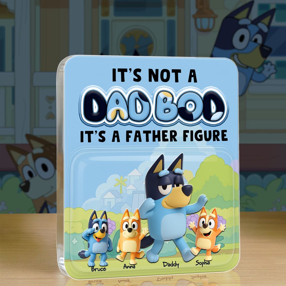 Figure Dog Dad Acrylic Plaque - Personalized Gifts For Father 03Nalu250425 - Image 2