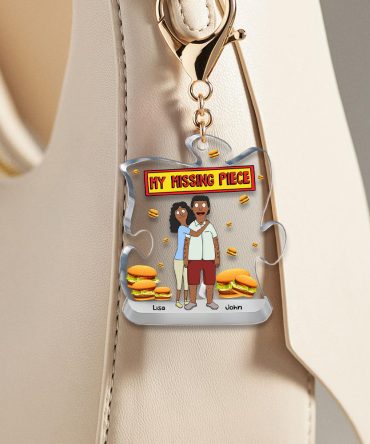 Personalized Gifts For Couple Keychain My Missing Piece 03Ohmh140225Hg