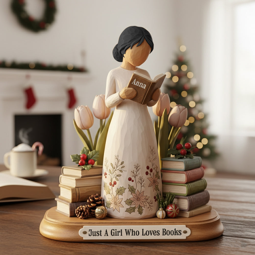 Reading Girl Personalized Gifts For Book Lovers Acrylic Plaque 08Pgtn151025 - Image 3