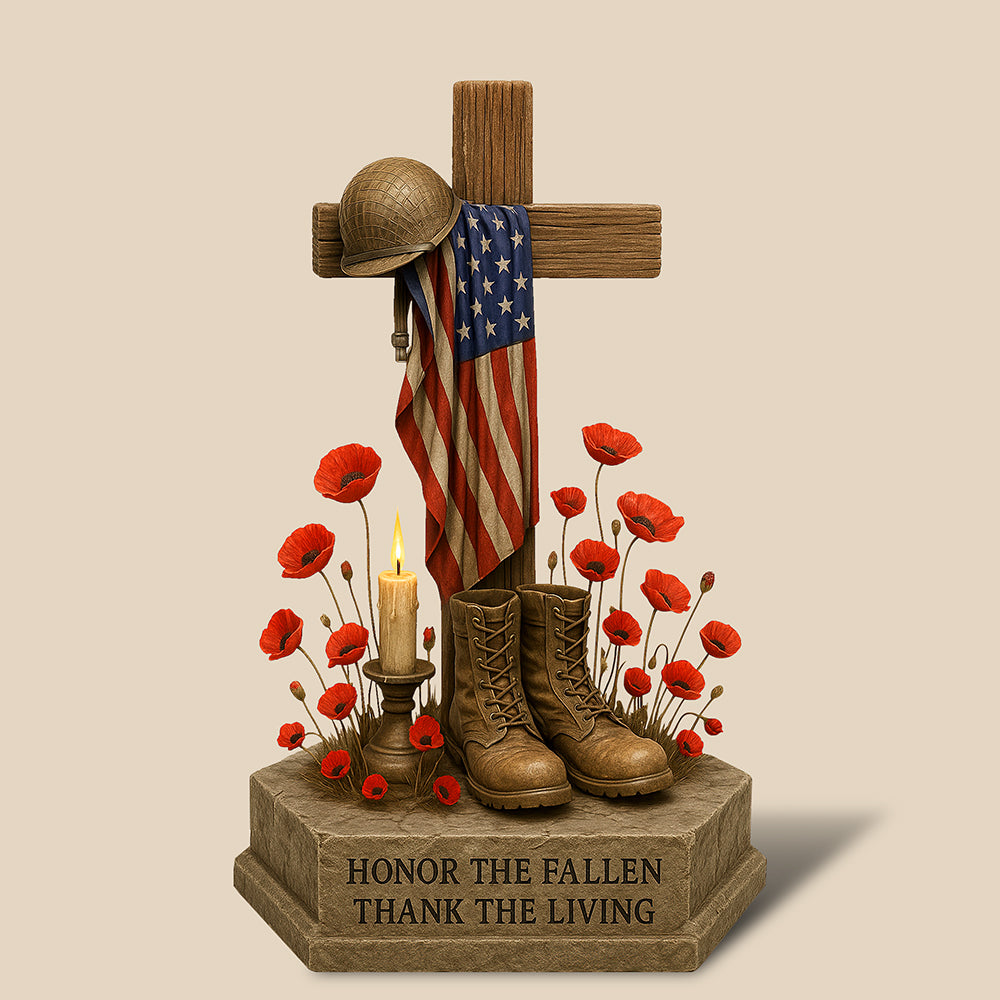 Memorial Day Acrylic Plaque Personalized Gifts For Veteran 03Qhqn170525 - Image 4