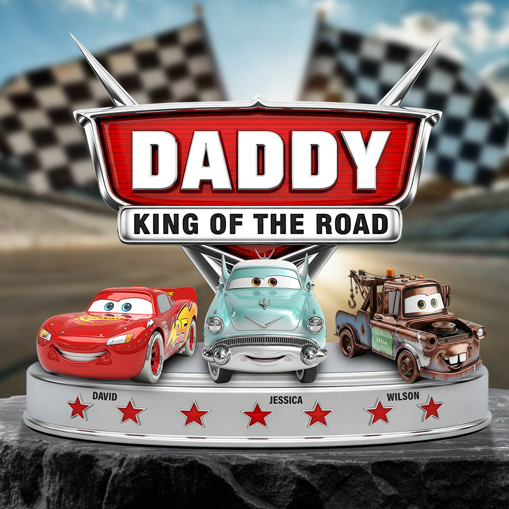 King Of The Road Acrylic Plaque Personalized Gifts For Dad 02Ohdt280525 - Image 2