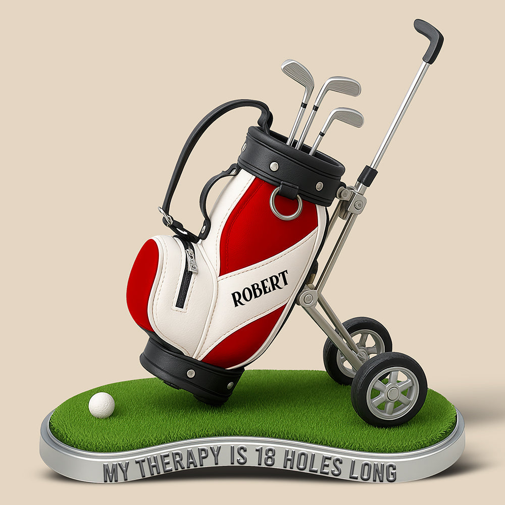 Golf Therapy Acrylic Plaque - Personalized Gifts For Golf Lovers 01Ohqn260625 - Image 4