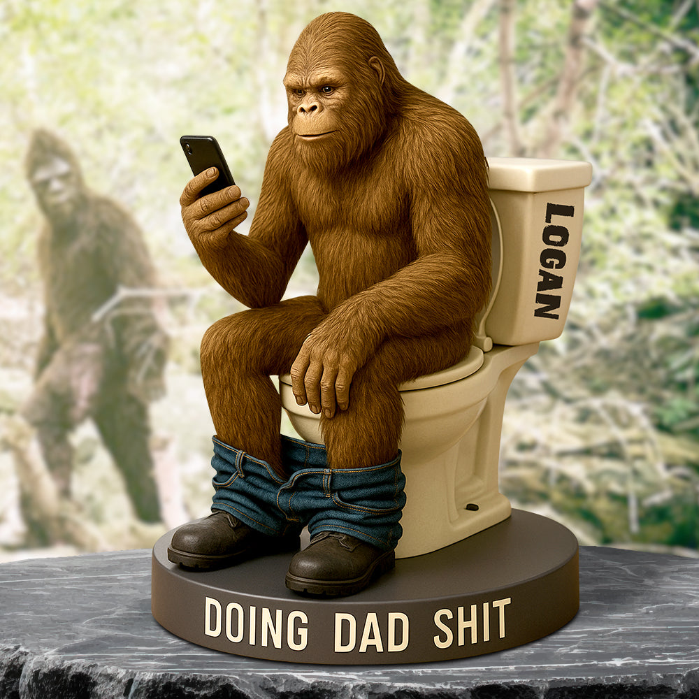 Big Foot Dad Doing Acrylic Plaque - Personalized Gifts For Dad 04Ohdt070525 - Image 2