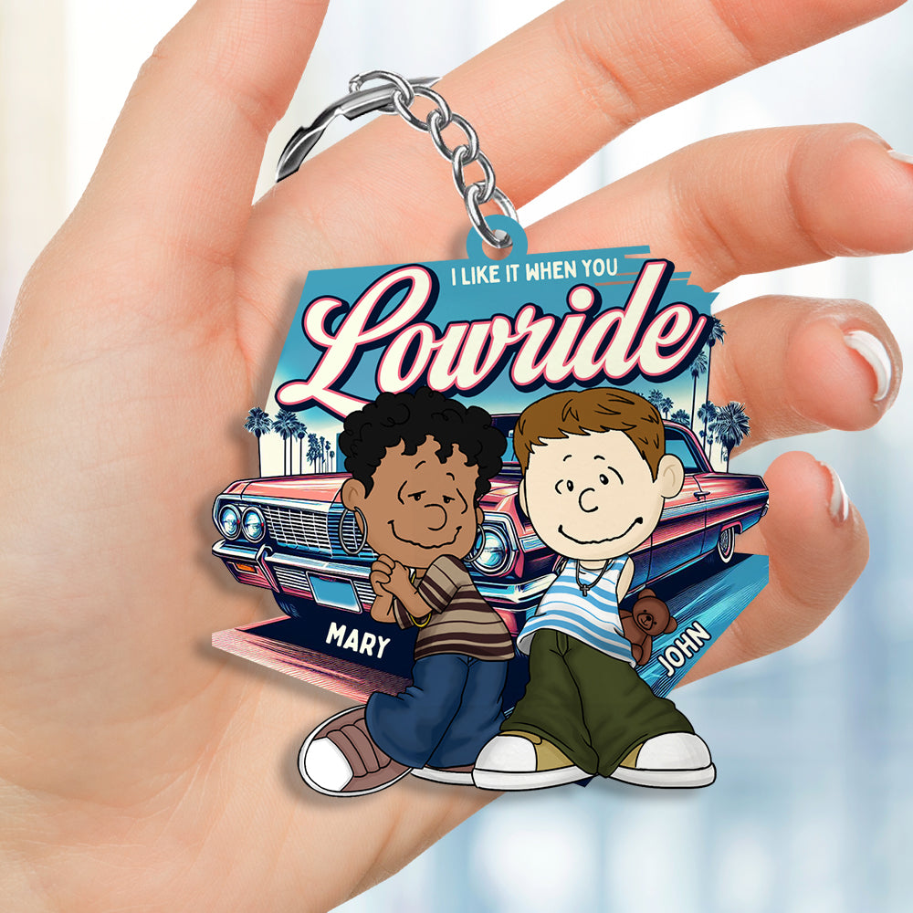 Personalized Gifts For Couple Keychain, Love Lowrider Car 01Qhdt040125Hg - Image 3