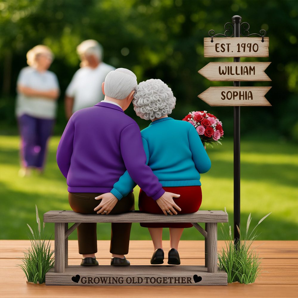 Funny Old Couple Acrylic Plaque - Personalized Gifts For Couple 01Ohlu310525