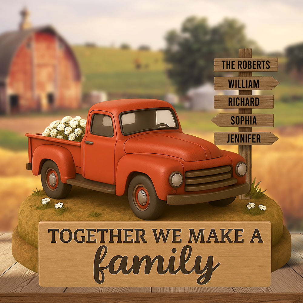 Farmer Family Acrylic Plaque Personalized Gifts For Family 01Naqn170525