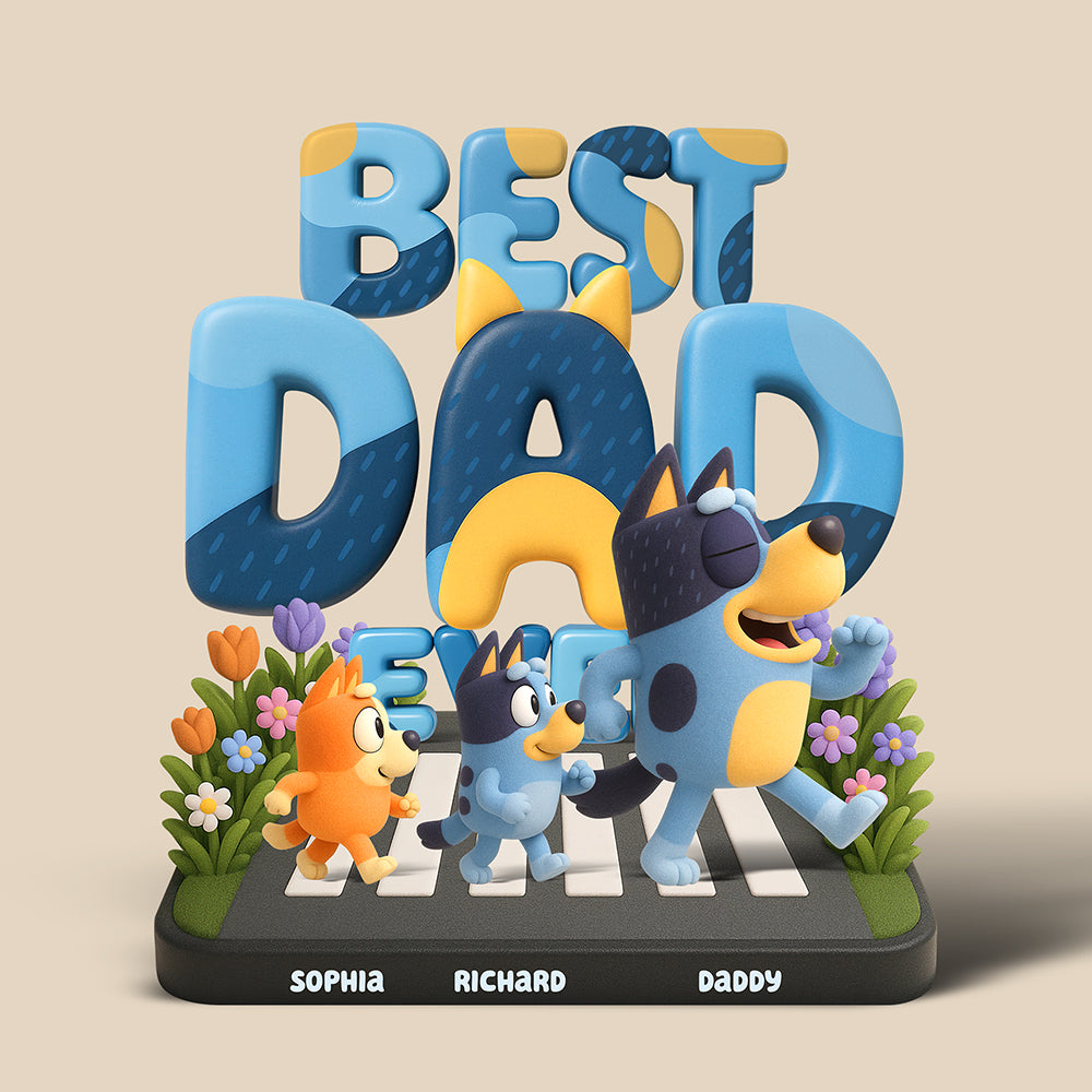 Dog Dad Plaque - Personalized Gifts For Dad 01Kaqn190425 - Image 4