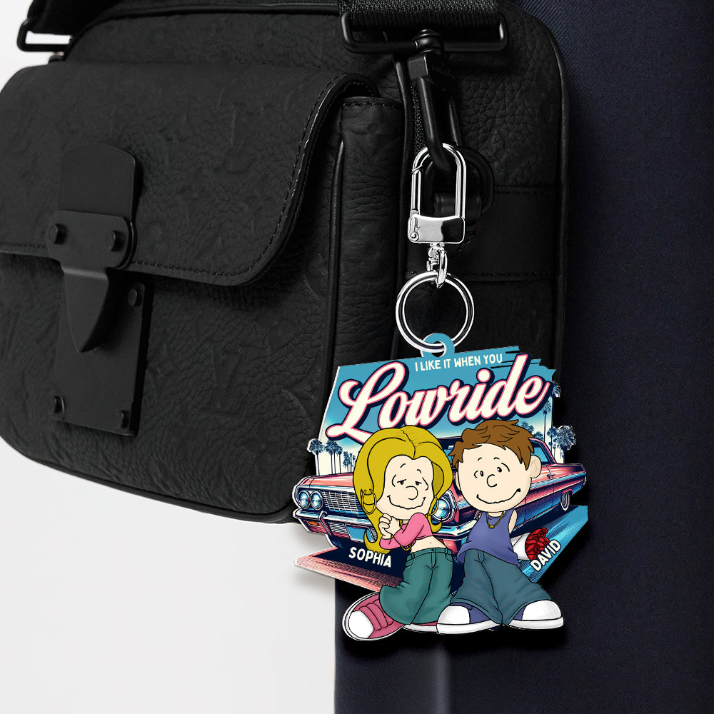 Personalized Gifts For Couple Keychain, Love Lowrider Car 01Qhdt040125Hg - Image 4