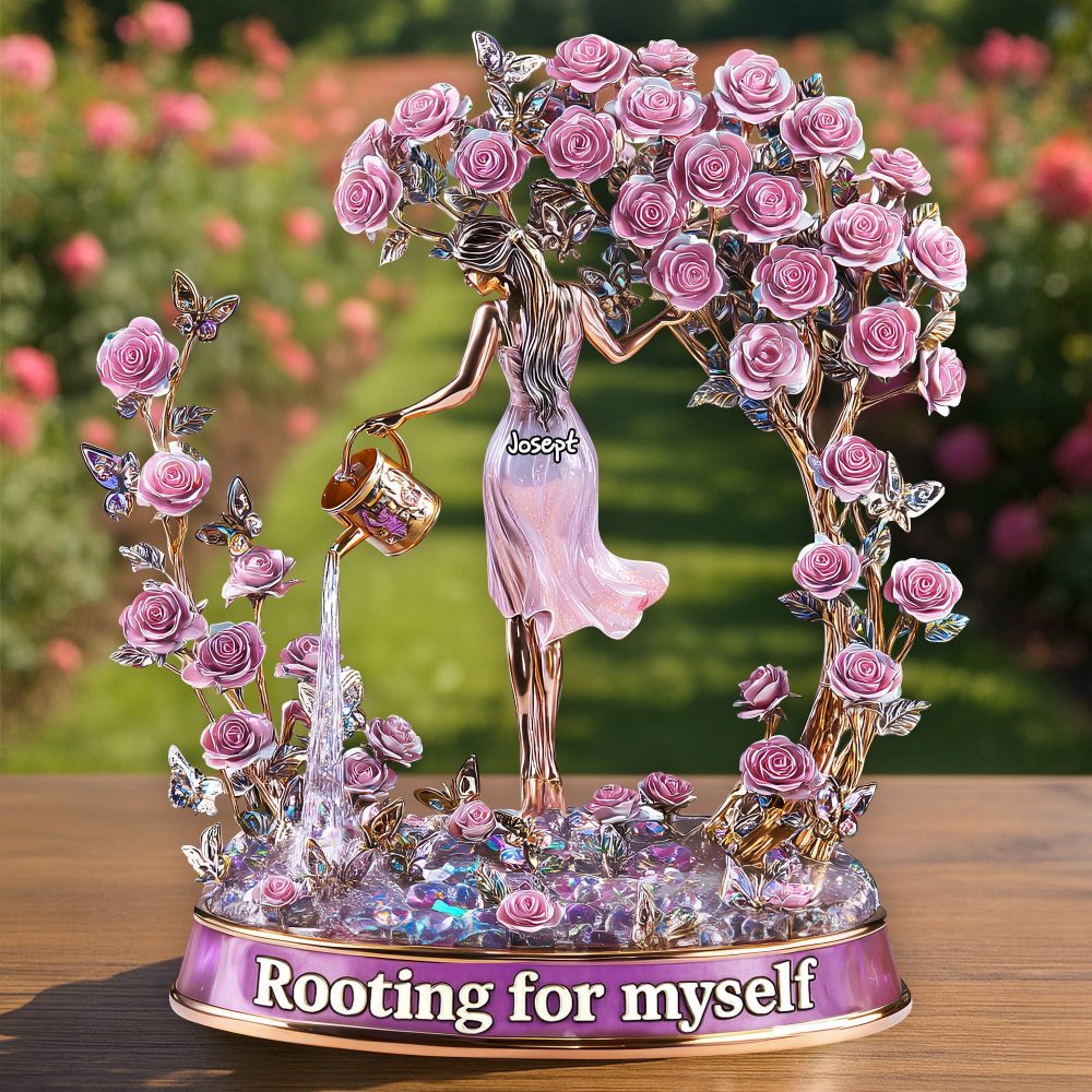 Rooting For Myself Acrylic Plaque - Personalized Gifts For Garden Lovers 05Tglu170525 - Image 2