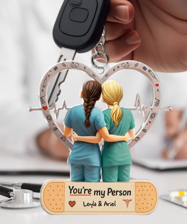 Nurse Besties Acrylic Keychain - Personalized Gifts For Best Colleague 02Qhlu290525