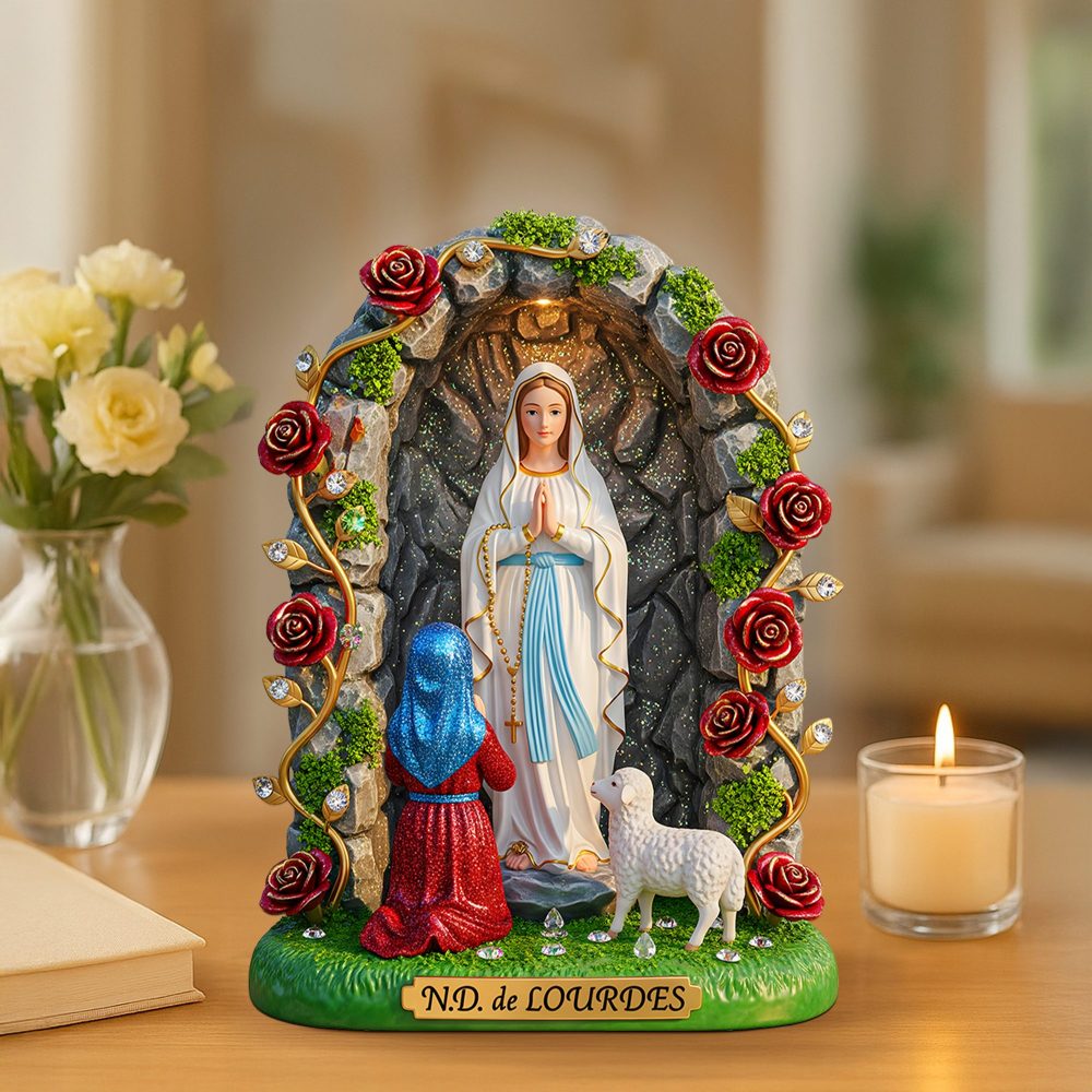 Virgin Mary Plaque - Personalized Gifts For Virgin Mary Lovers 02Ohpu300625