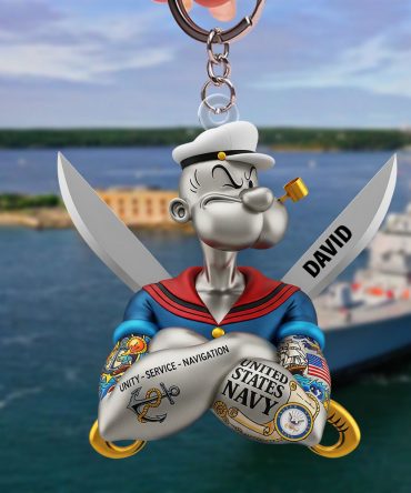 Holiday Heroes Keychain – Personalized Christmas Gifts For Proud Veterans 02Natn180625