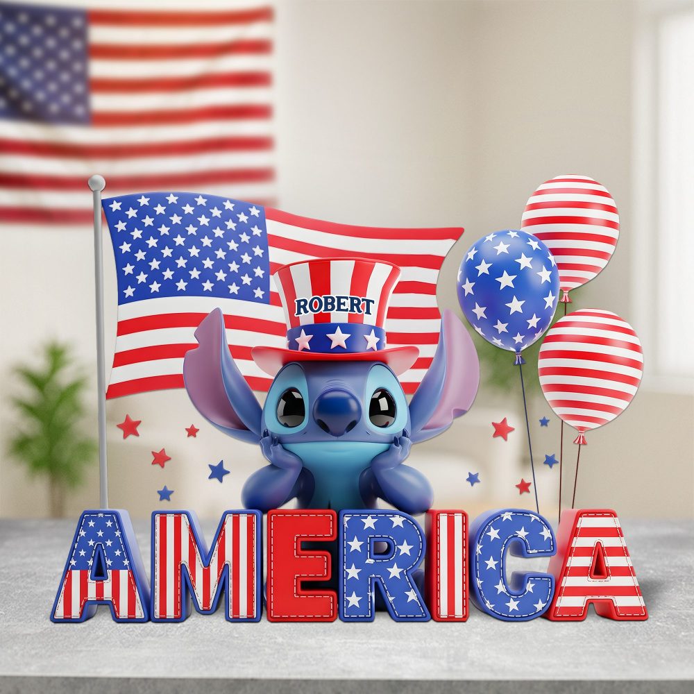 Independence Day Acrylic Plaque - Personalized Gifts For Americans 04Ohpu050625 - Image 2