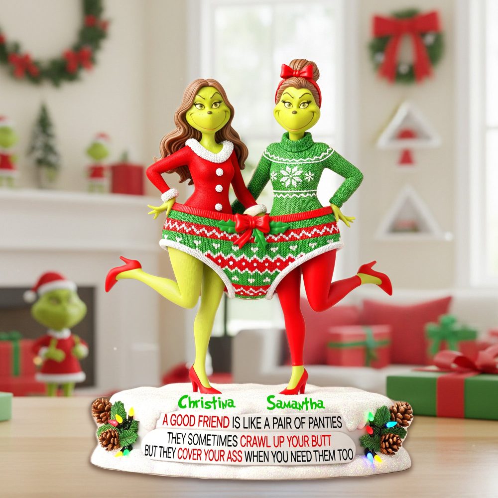 Personalized Gifts For Christmas, Best Friend Acrylic Plaque 02Hymg240925 - Image 2