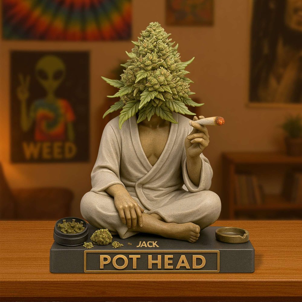 Pot Human Head Acrylic Plaque Personalized Gifts For Stoners 01Totn040625 - Image 2
