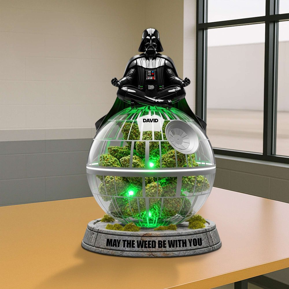 The Force Weed Acrylic Plaque - Personalized Gifts For Weed Lovers 02Totn160625 - Image 2