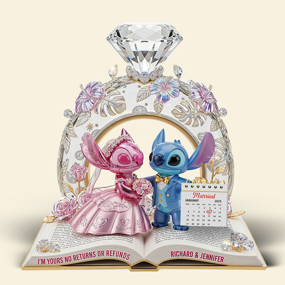 Romantic Aliens Acrylic Plaque - Personalized Anniversary Gifts For Couple 04Tgqn230625 - Image 4