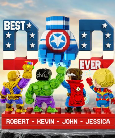 Best Pixel Dad Ever Acrylic Plaque Personalized Gifts For Dad 01Ohdt230525