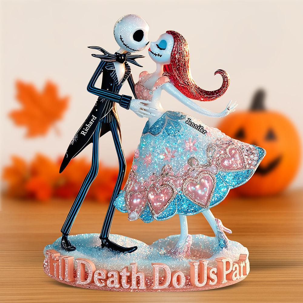 Spooky Love Acrylic Plaque - Personalized Halloween Gifts For Couple 03Tgqn280825 - Image 2
