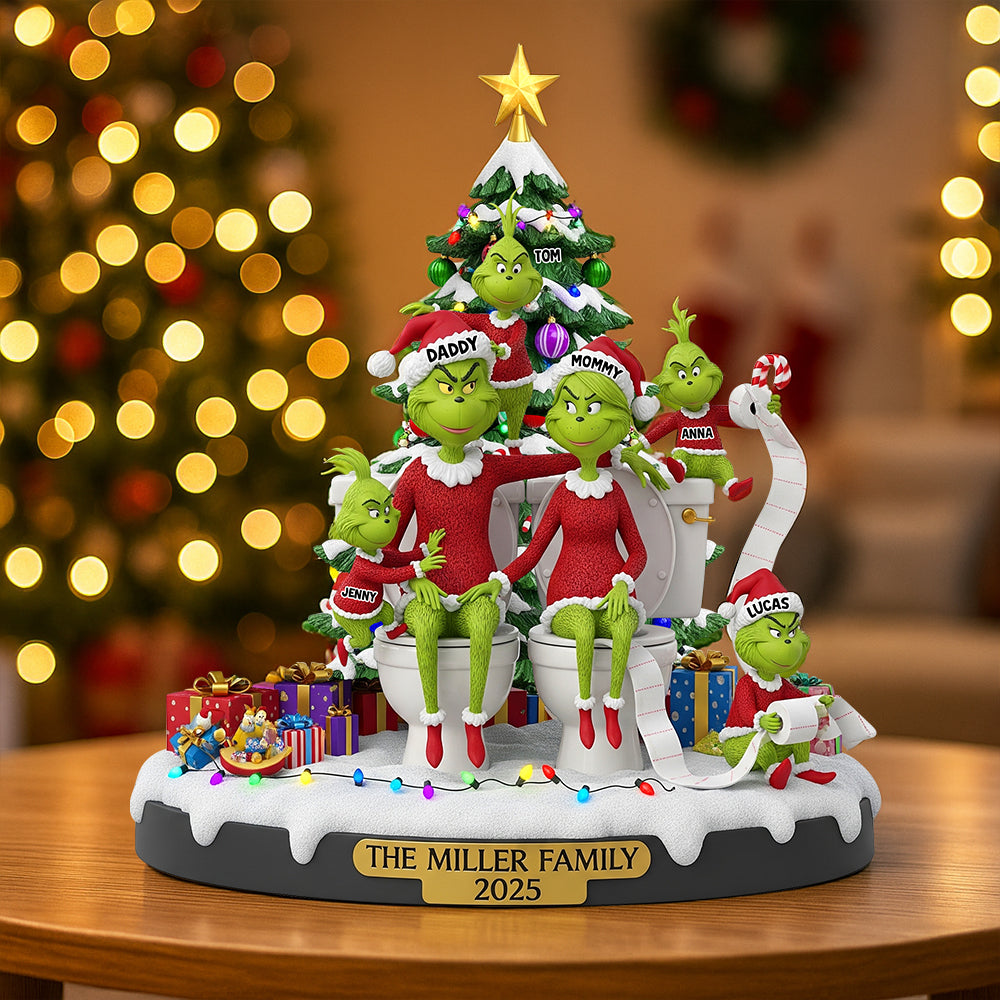 Personalized Christmas Gifts For Family Plaque 03Natn180925 - Image 3