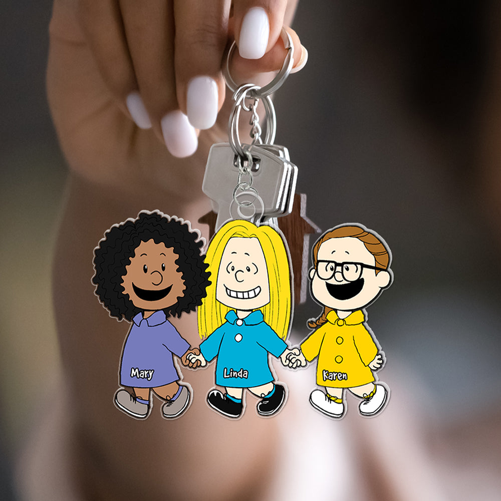 Friends Keychain - Personalized Gifts For Bestie, Best Friends - Image 4