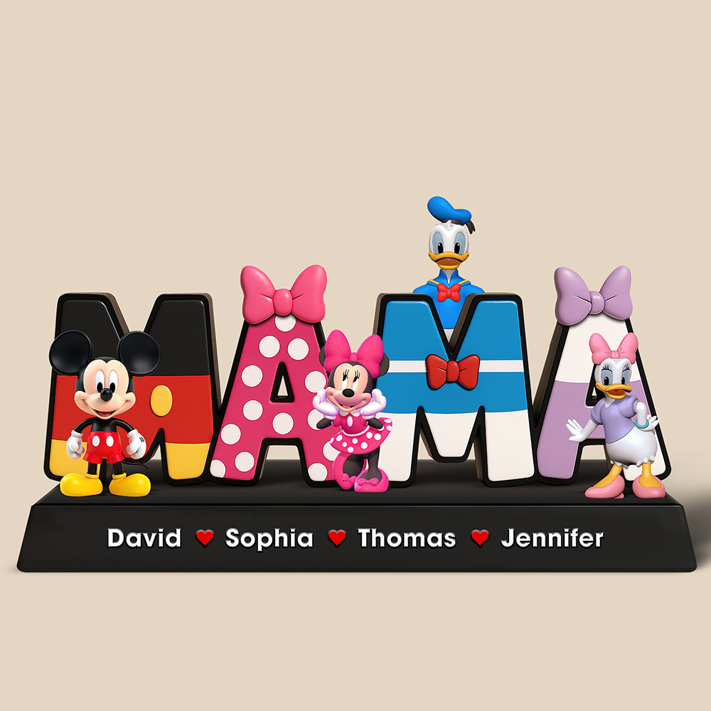 Personalized Gifts For Mom Acrylic Plaque, Mama Cartoon 01Naqn100425 - Image 2