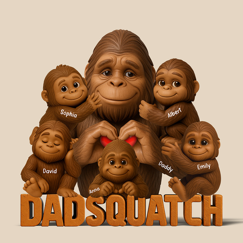 Dadsquatch Acrylic Plaque - Personalized Gifts For Dad 04Naqn170525 - Image 4