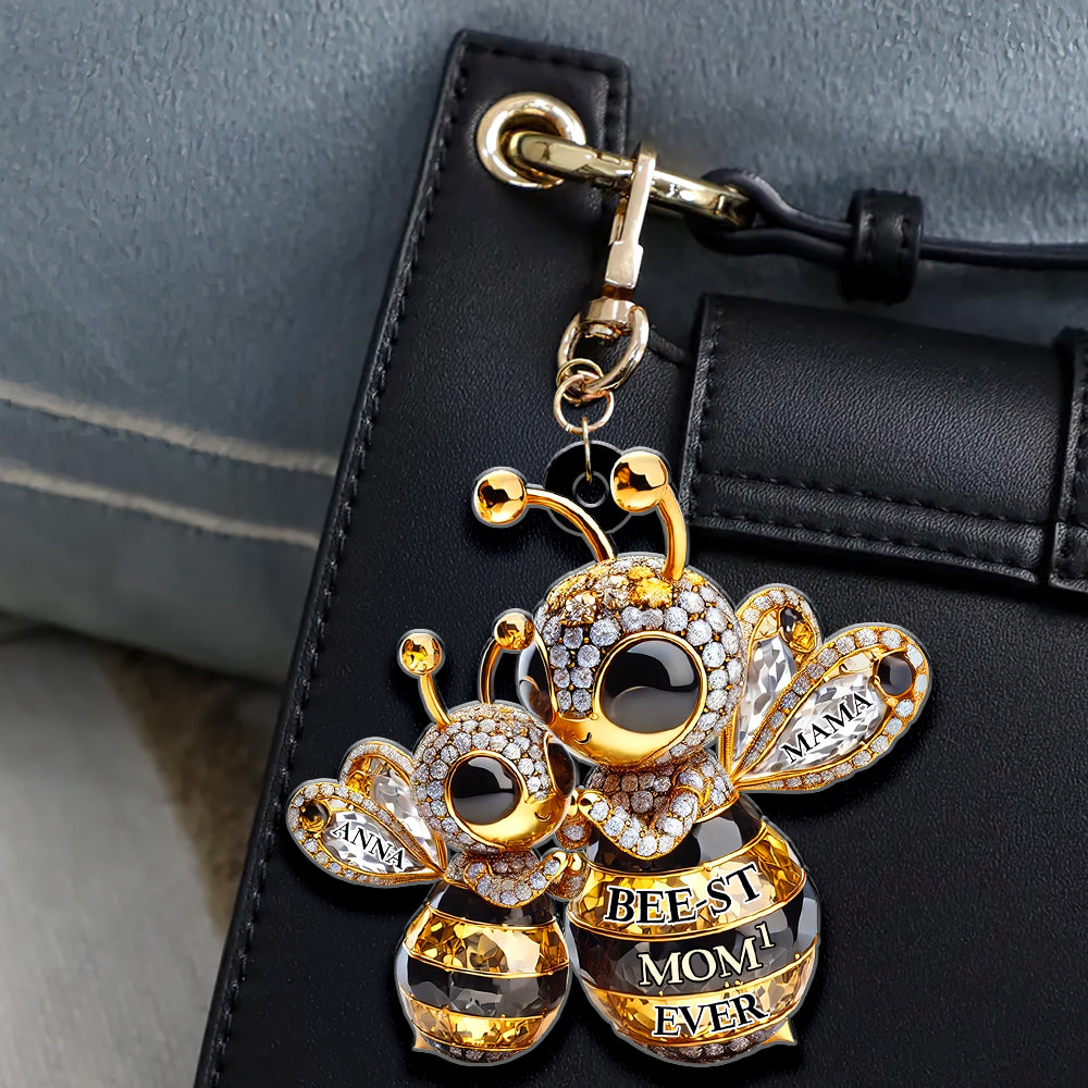 Personalized Gifts For Bee Mom Keychain Bee-St Mom 01Tgdt310325
