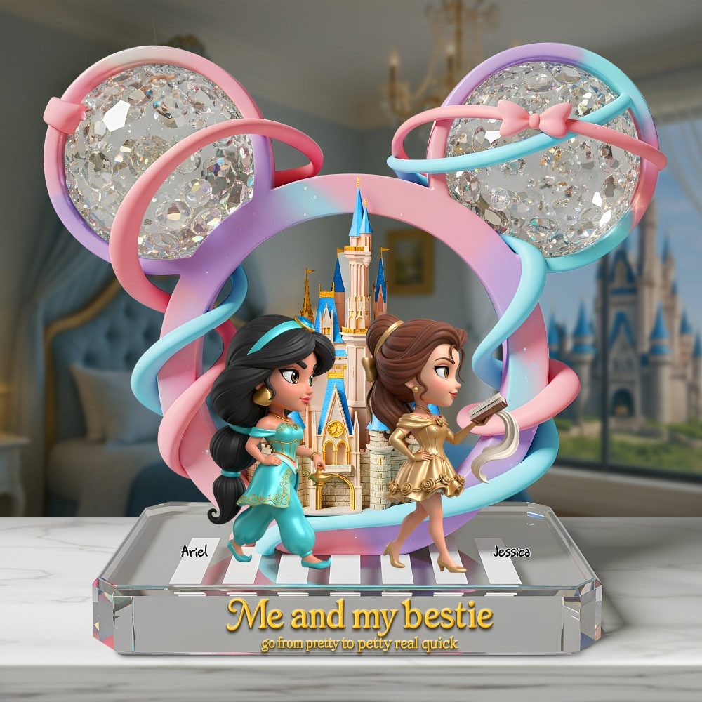 Princess Besties Plaque - Personalized Gifts For Best Friends 01Tglu100625 - Image 2