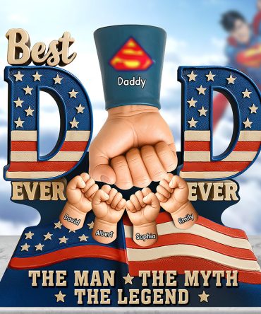 Super Dad'S Fist Bump Acrylic Plaque - Personalized Gifts For Father 05Huqn200525