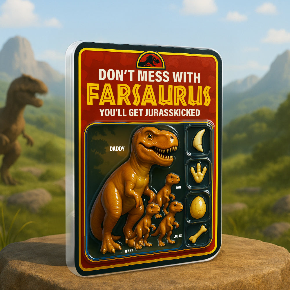 Jurasskicked Dinosaur Dad Acrylic Plaque Personalized Gifts For Dad 02Tgtn290425 - Image 3