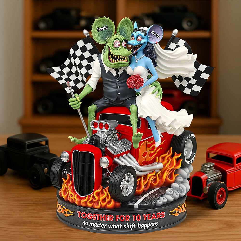 Anniversary On Hot Car Plaque - Personalized Gifts For Couple 05Qhqn280625 - Image 3
