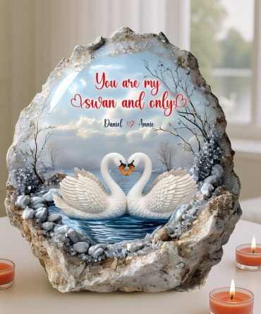 Swan Couple One And Only Acrylic Plaque - Personalized Gifts For Couple 04Qhlu280525