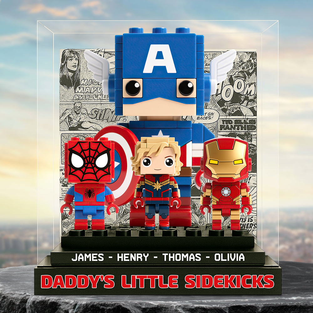 Daddy'S Little Sidekicks Acrylic Plaque Personalized Christmas Gifts For Dad 04Nadt240525 - Image 2