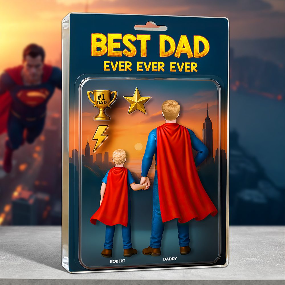 Super Dad Plaque - Personalized Gifts For Dad 01Hupu290425 - Image 2