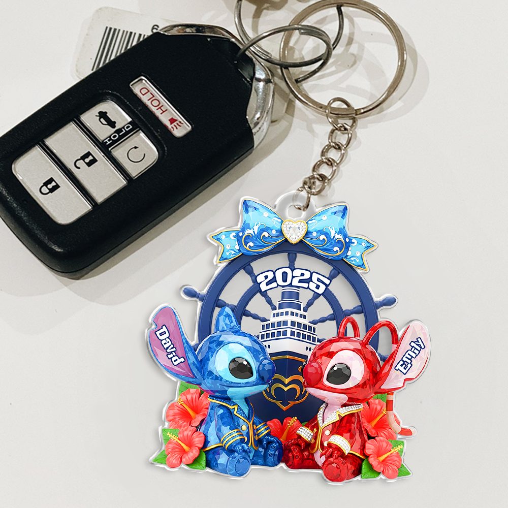 Cruise Ship Couple Acrylic Keychain - Personalized Gifts For Couples 07Napu280525 - Image 3