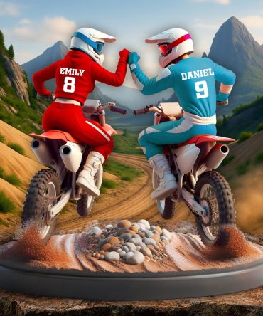 Dirt Bike Couple Acrylic Plaque - Personalized Gifts For Couple 01Ohlu120625