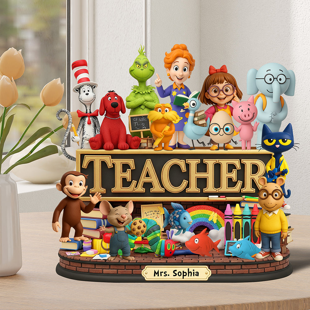 Children'S Book Acrylic Plaque - Personalized Gifts For Teacher 02Naqn050625 - Image 3