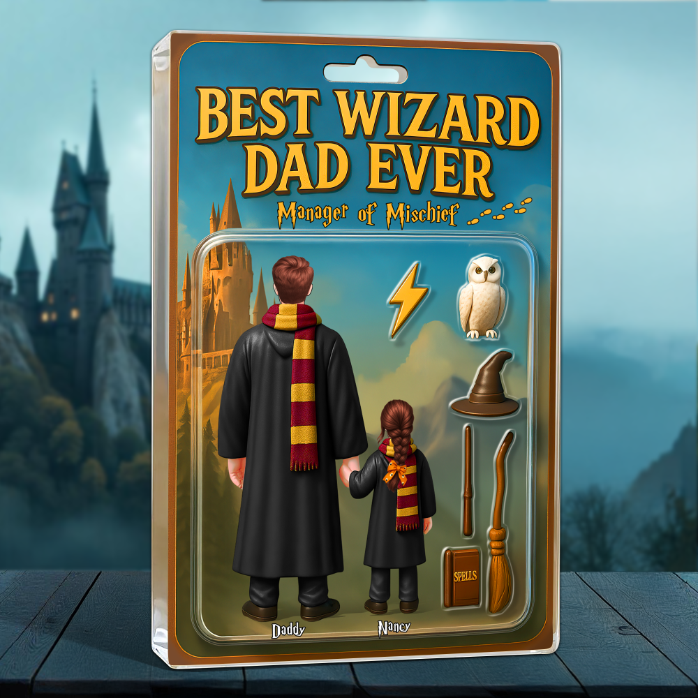 Wizard Dad Plaque - Personalized Gifts For Dad 01Hupu010525 - Image 2