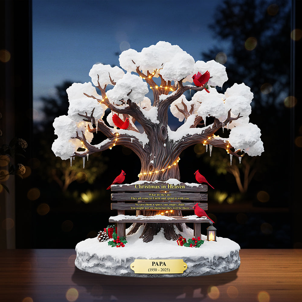 Personalized Christmas Memorial Heaven Gifts For Family Cardinal Acrylic Plaque 04Tota230925 - Image 3