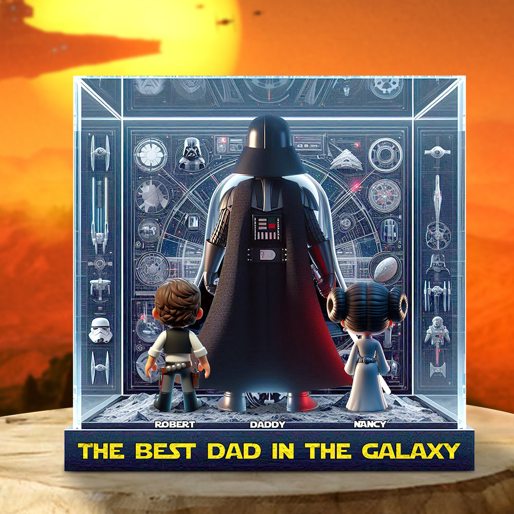 The Best Dad Acrylic Plaque Personalized Gifts For Dad 03Ohdt120525 - Image 2