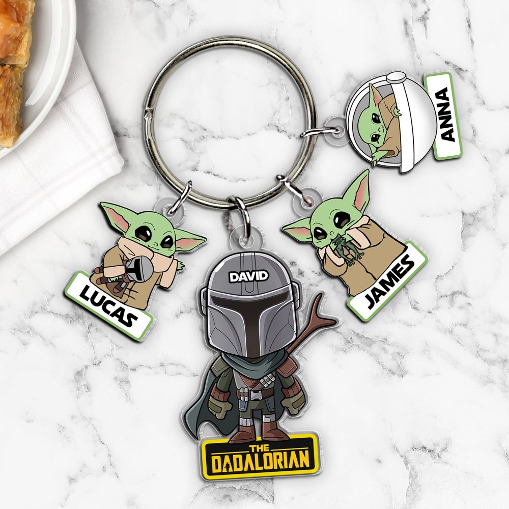 Personalized Gifts For Dad Keychain With Charms 06Hutn130524 - Image 2