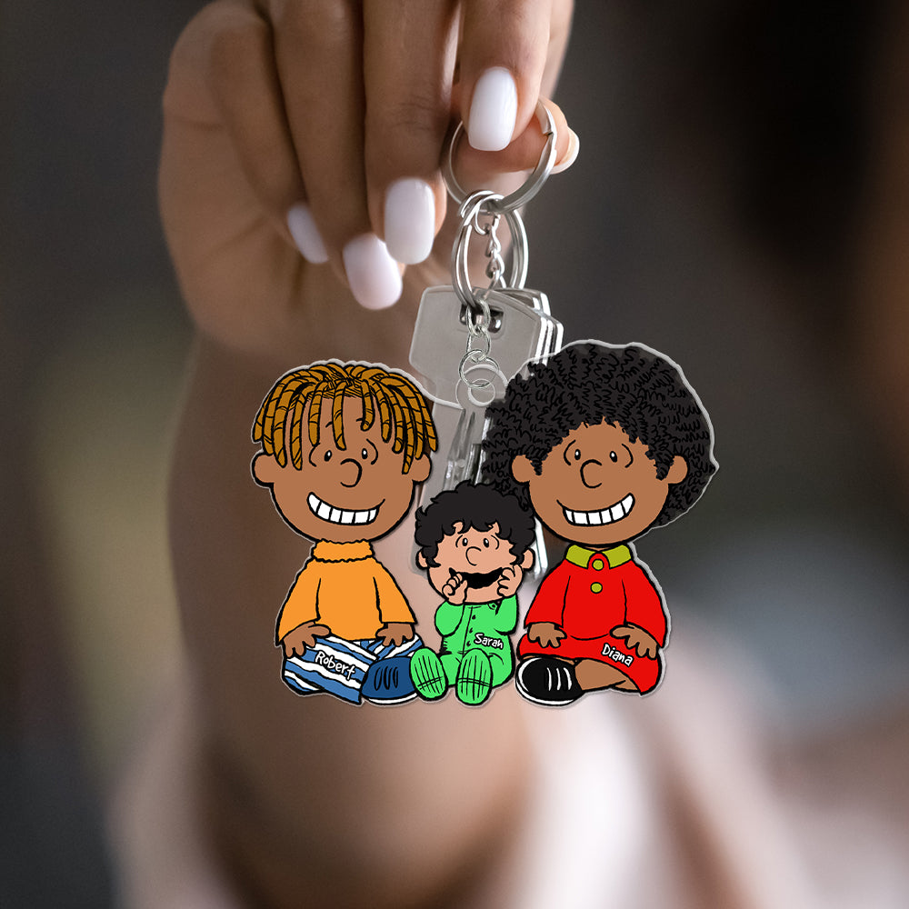 Personalized Gifts For Family Keychain 04Acqn241224 - Image 2
