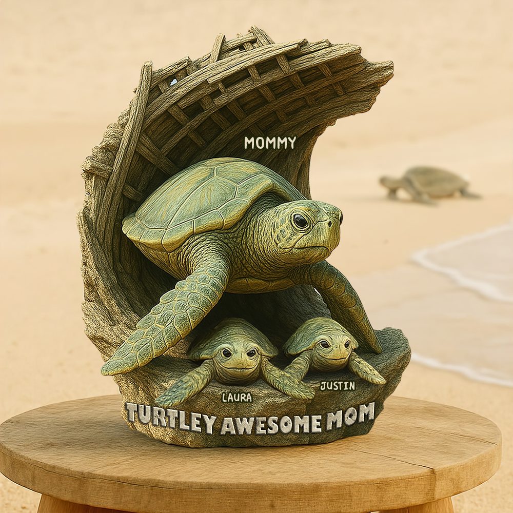 Personalized Gifts For Mom Acrylic Plaque, Turtley Awesome Mother 03Tgpu050425 - Image 4